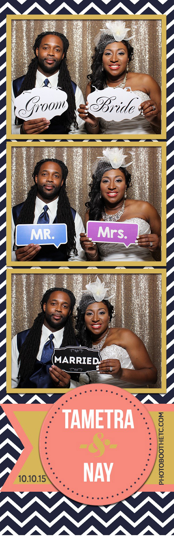 Tametra & Nay’s Wedding Reception Photo Booth